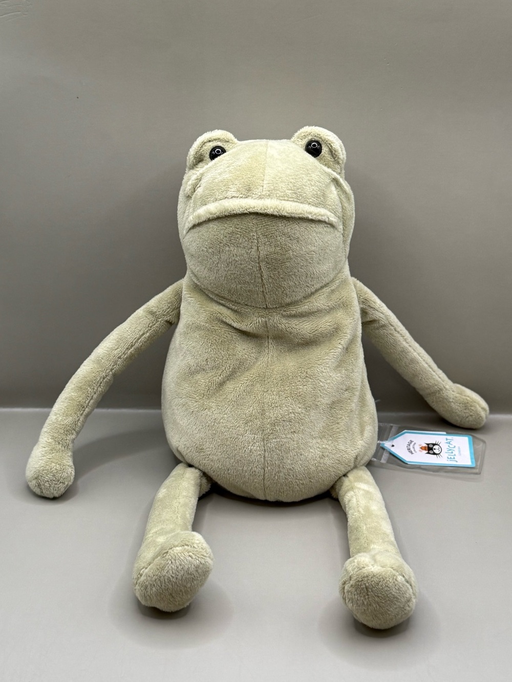 NWT Jellycat Heritage Fergus Frog Plush Stuffed Animal